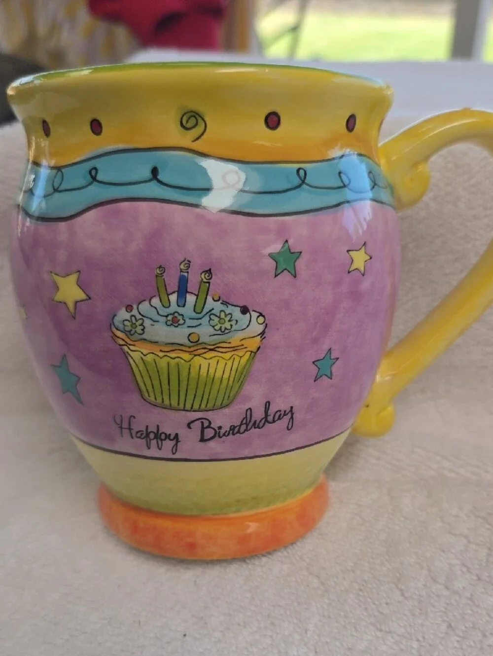 Certified International Happy Birthday Cup and Plate Set